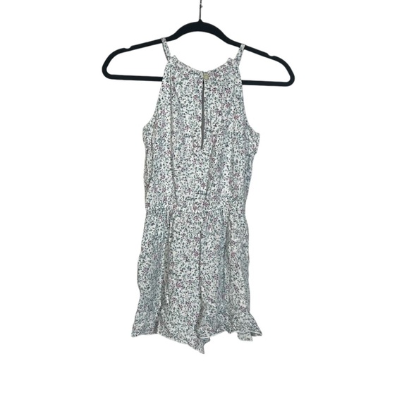 Abercrombie and Fitch Girls Romper Floral Size 11/12 Ditsy Spring Summer Flowy - Picture 2 of 6